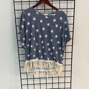Lovely Melody Denim Blue Starry Tee